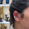 Nova Triple Spark 92.5 Silver Ear Cuff